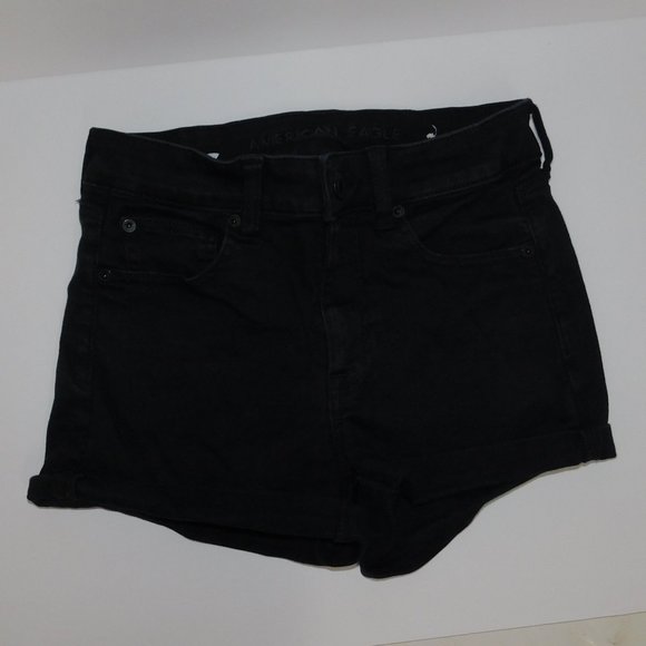 Black Jean Shorts Size 4 Womens - Picture 1 of 6